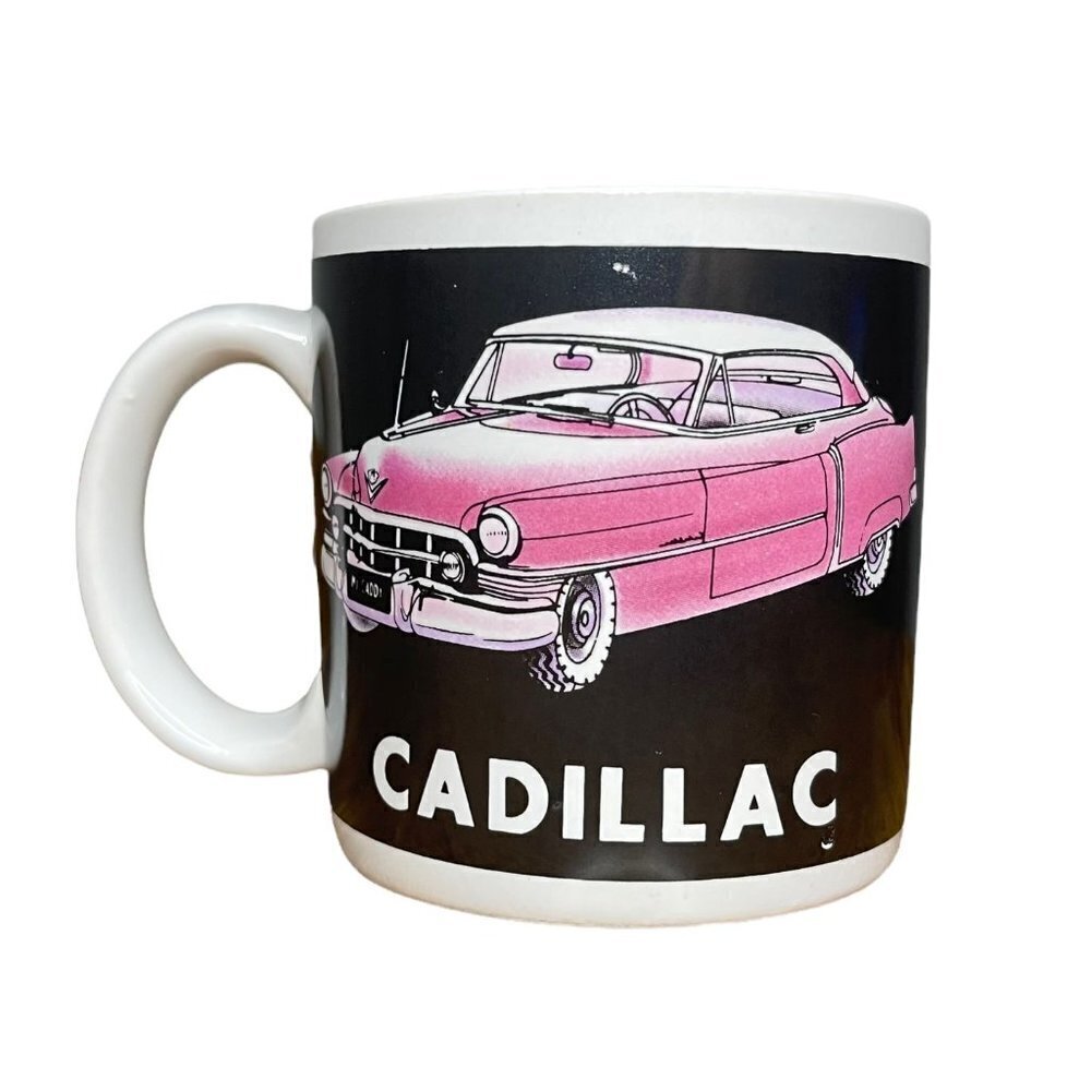 Vintage Pink Cadillac Nancy‎ Pew Mug